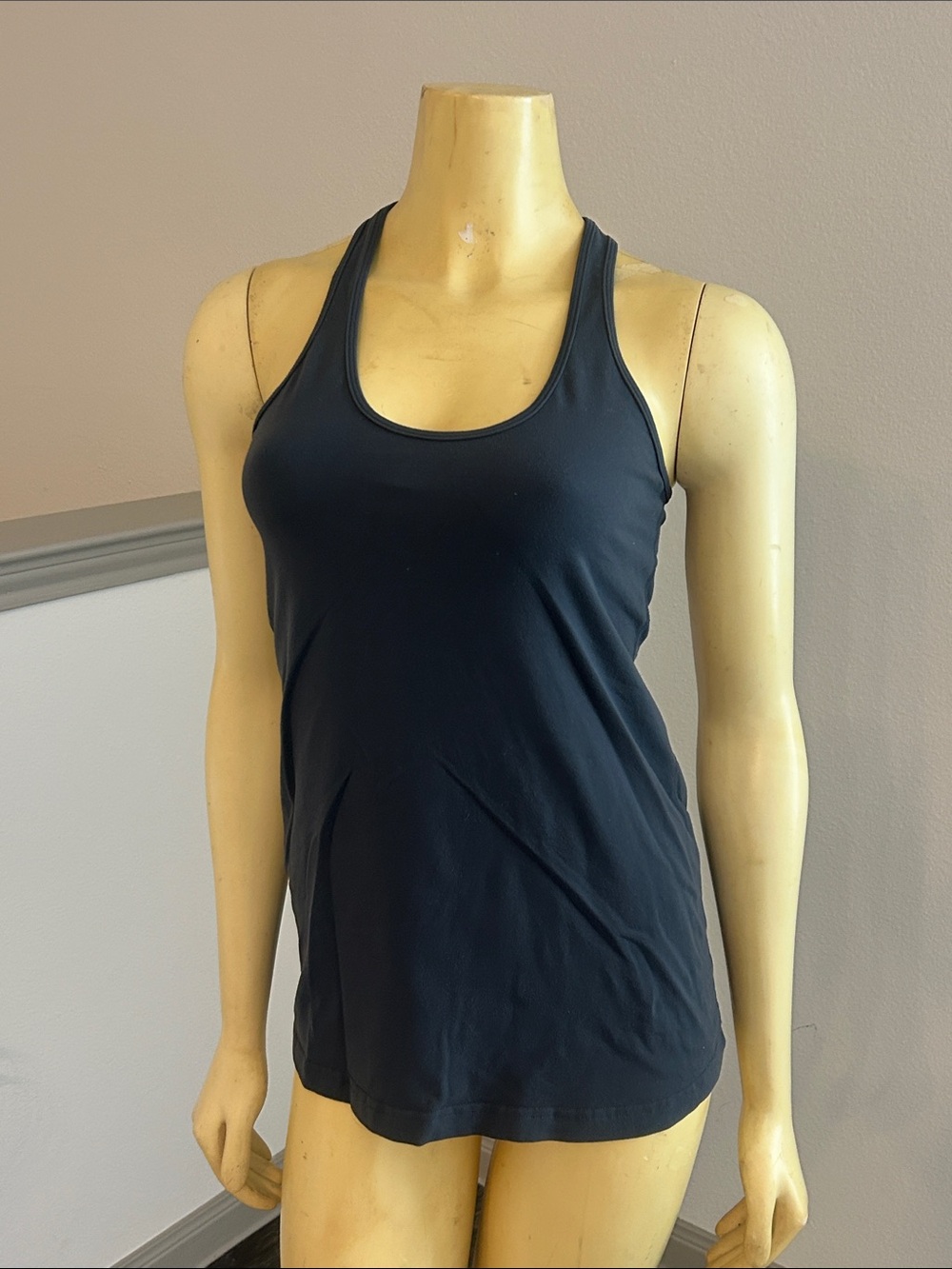 lululemon athletica dark gray Racerback Tank Top size 8